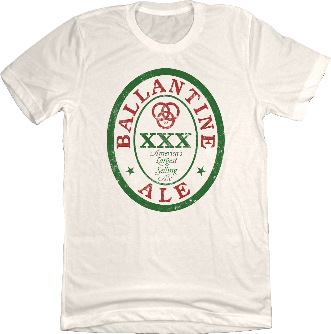 Ballantine Ale natural white T-shirt Old School Shirts