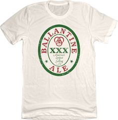 Ballantine Ale natural white T-shirt Old School Shirts