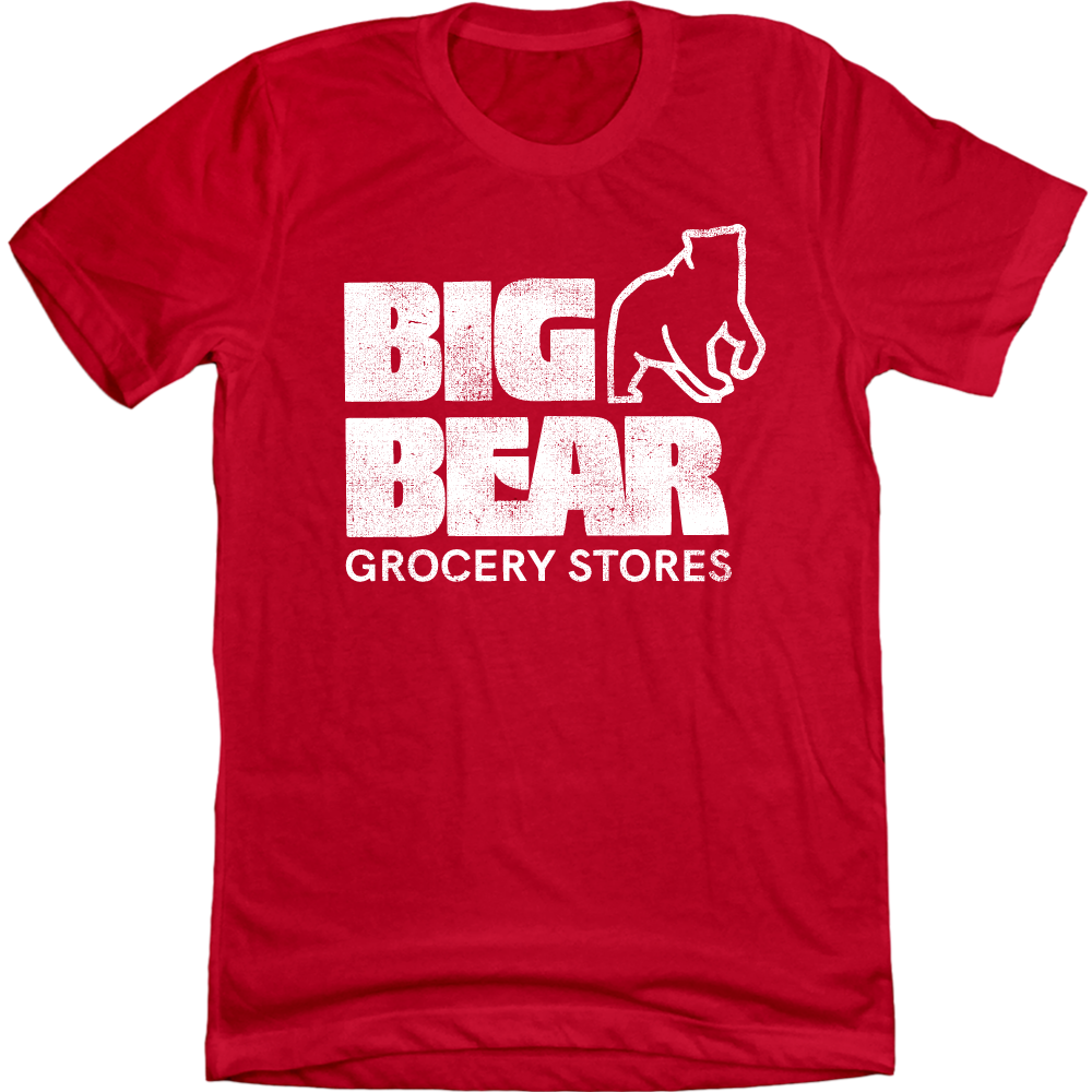 Big Bear Supermarket - Columbus Red T-shirt Old School Shirts