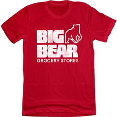 Big Bear Supermarket - Columbus Red T-shirt Old School Shirts