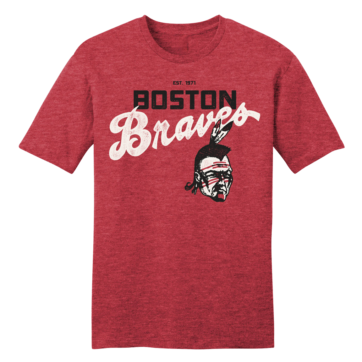 Boston Braves Hockey - Unisex T-Shirt / Heather Red / S