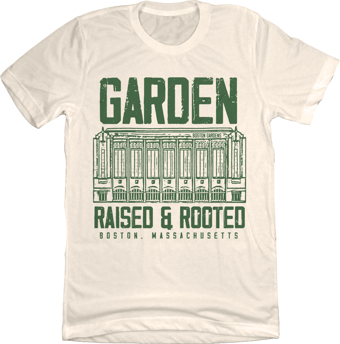 Boston Garden Raised and Rooted T-shirt white