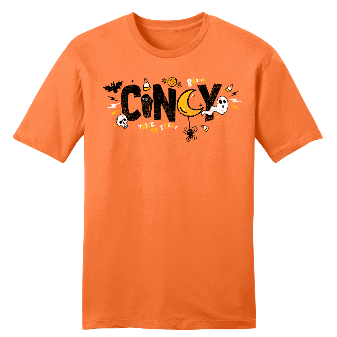Cincy Trick or Treat Doodle tee