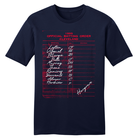 1995 Cleveland Batting Lineup Tee