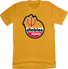 El Paso Diablos Old School Shirts T-shirt Gold