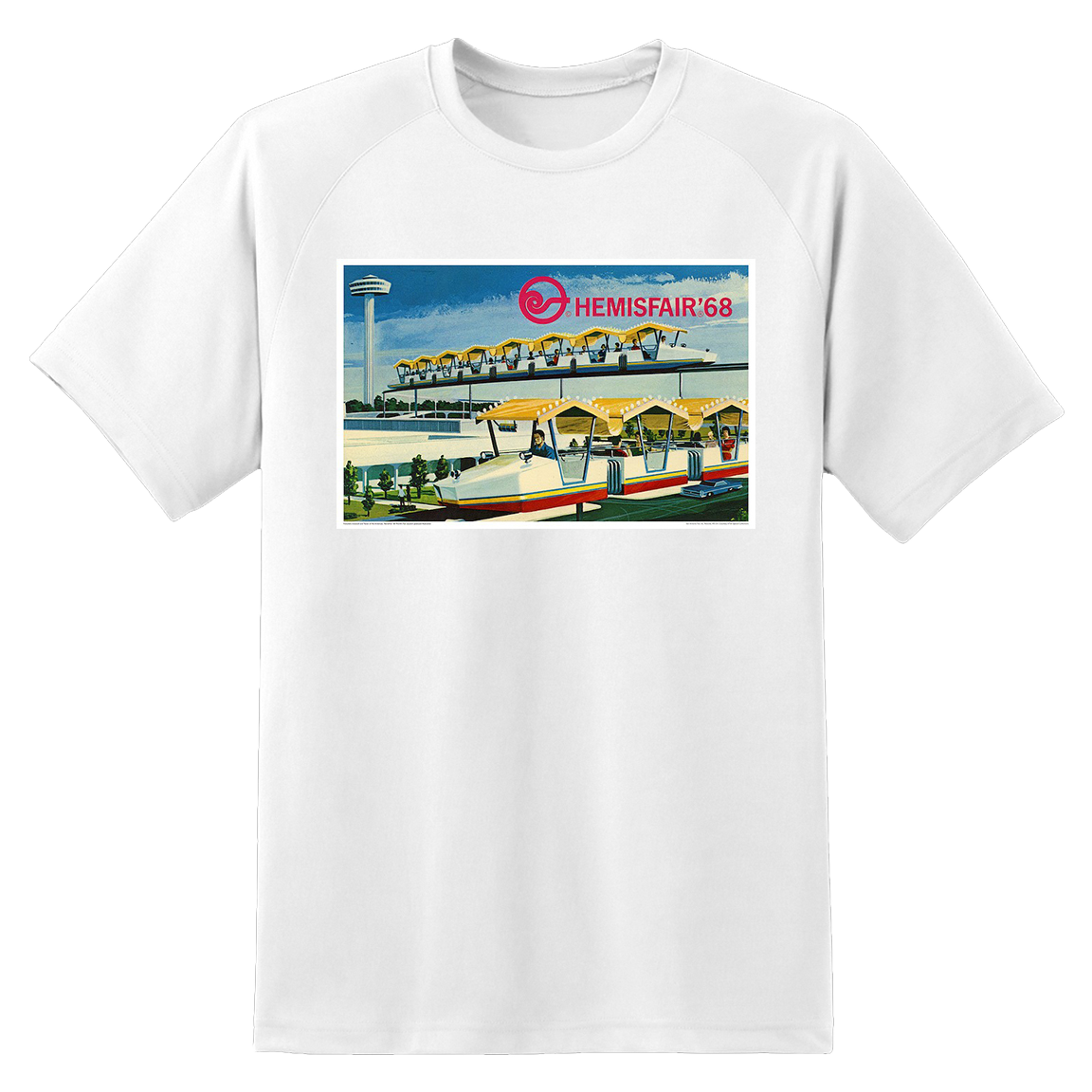 HemisFair Postcard Tee white