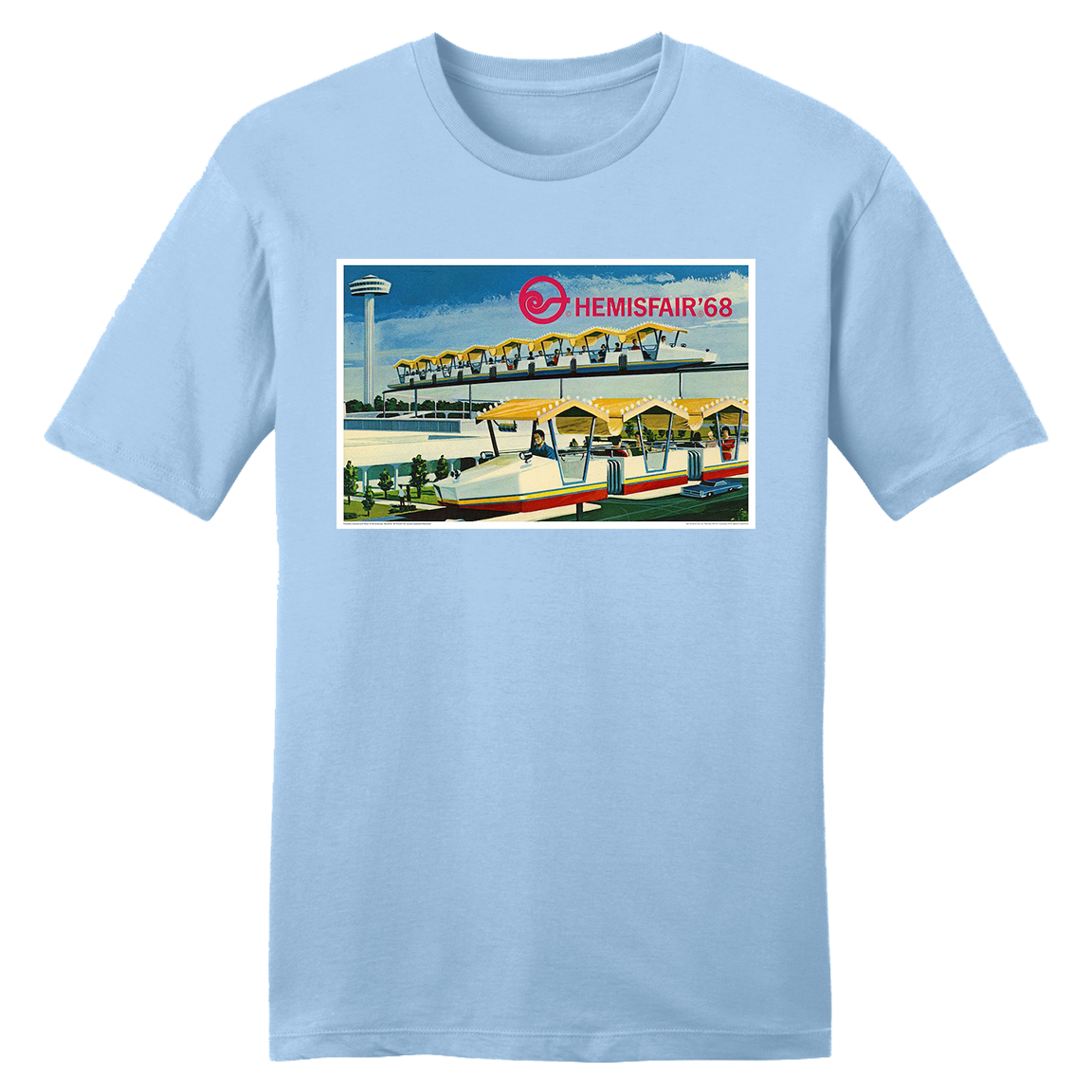 HemisFair Postcard Tee blue