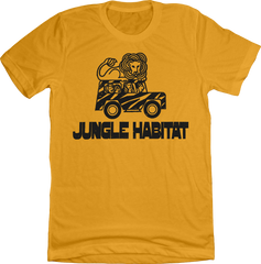 Jungle Habitat T-shirt Old School Shirts gold