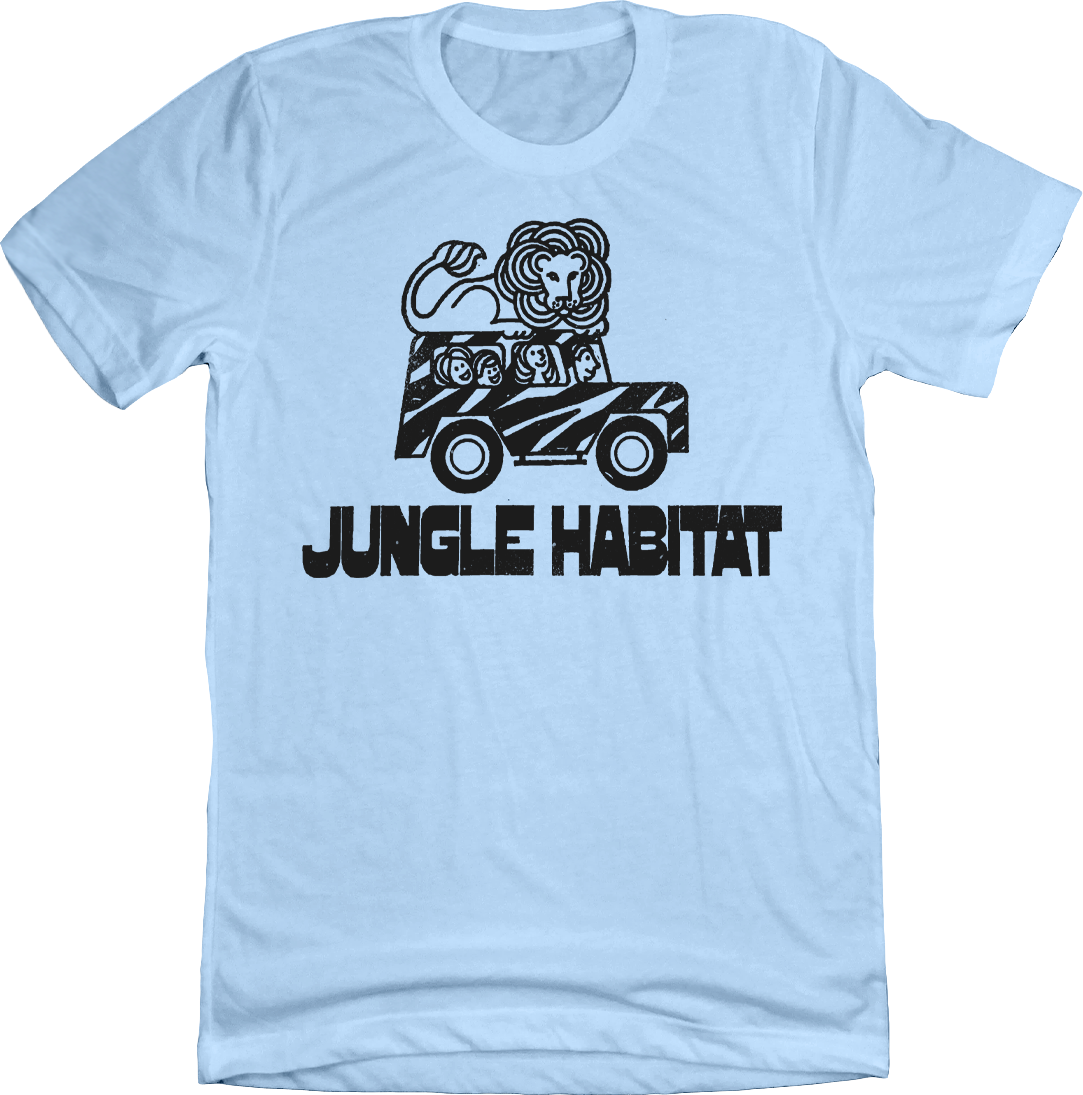 Jungle Habitat T-shirt Old School Shirts blue