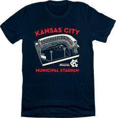Municipal Stadium Kansas City T-shirt Navy