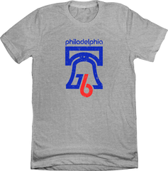 Philadelphia Bicentennial 76 Grey T-shirt Old School Shirts