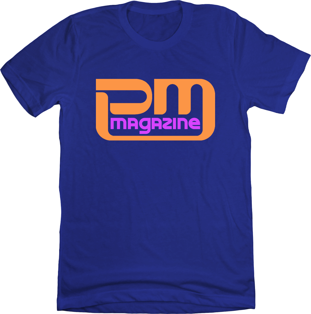 PM Magazine T-shirt royal blue