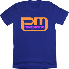 PM Magazine T-shirt royal blue