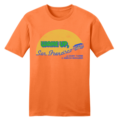 Wake Up San Francisco orange T-shirt