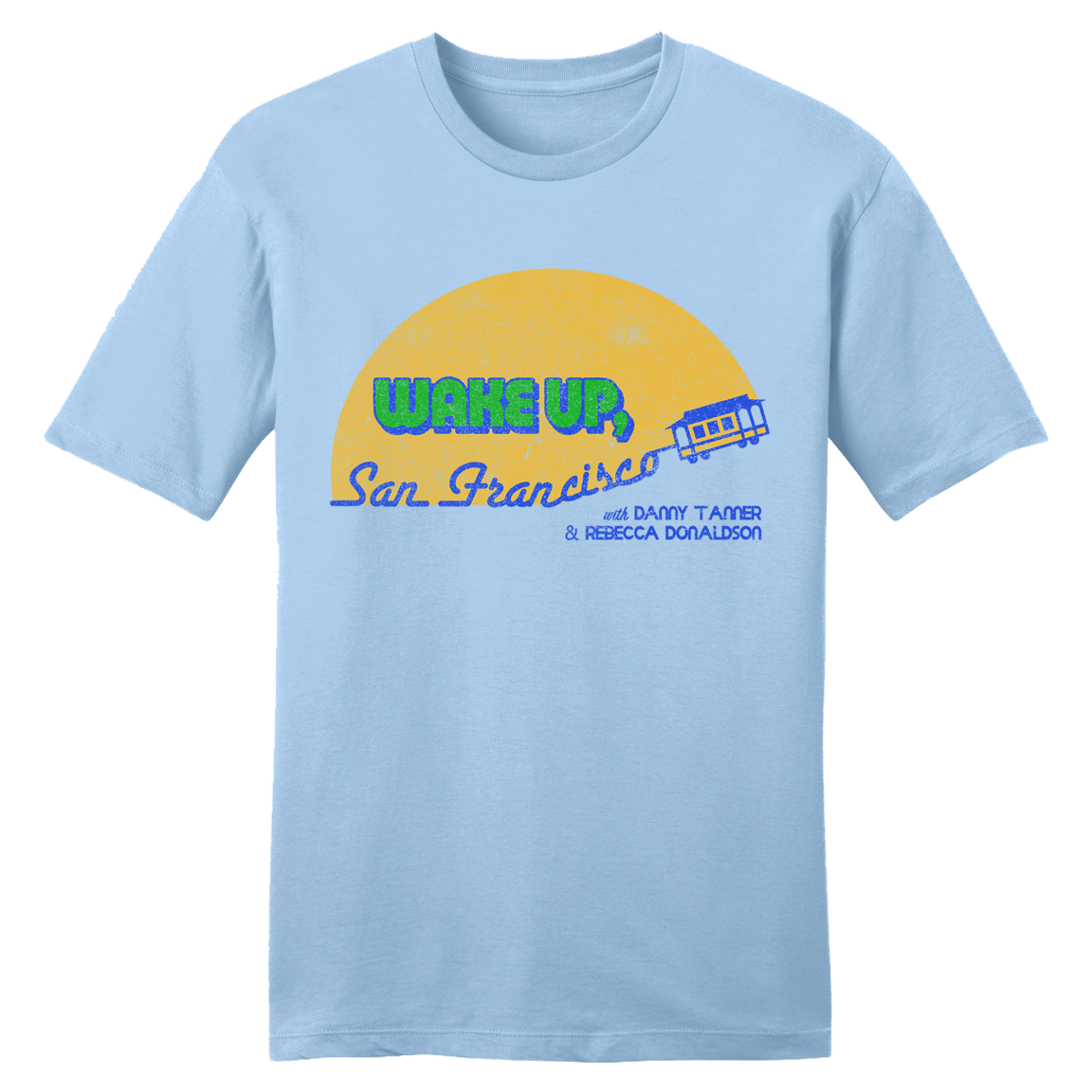 Wake Up San Francisco T-shirt light blue