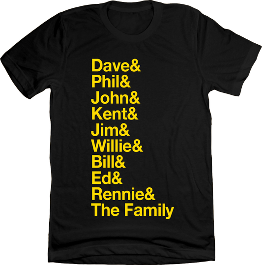 Baseball Lineup 1979 Pittsburgh & black T-shirt Old School Shirts