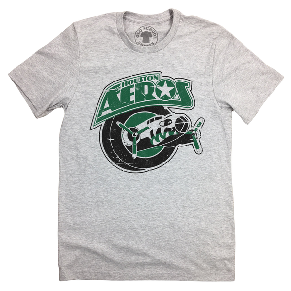 Houston Aeros Hockey Vintage Sports Apparel Old School Shirts