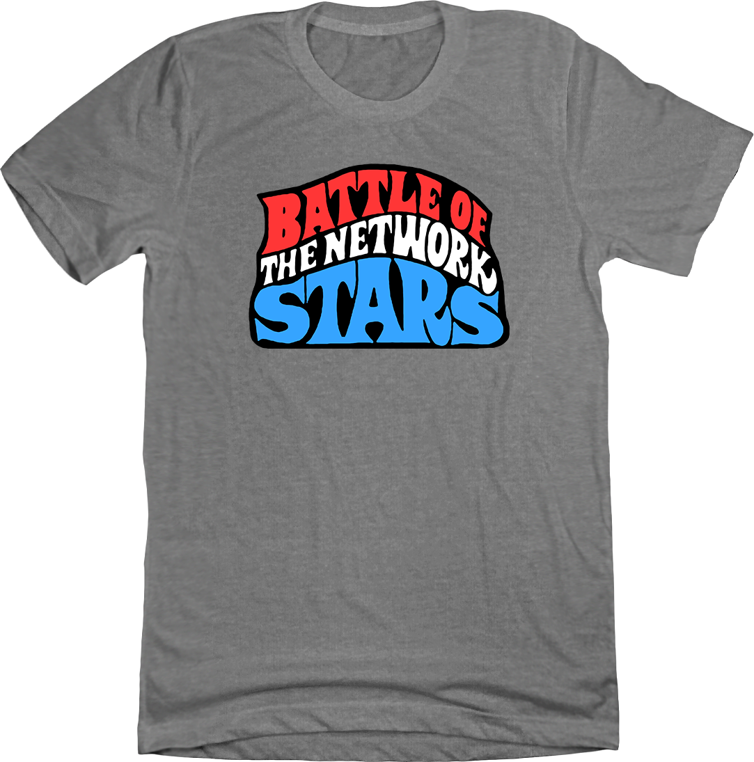 Battle of the Network Stars Grey Shirt Old School Shirts