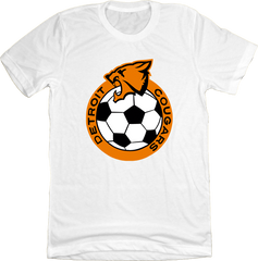 Detroit Cougars Soccer White Unisex Tee