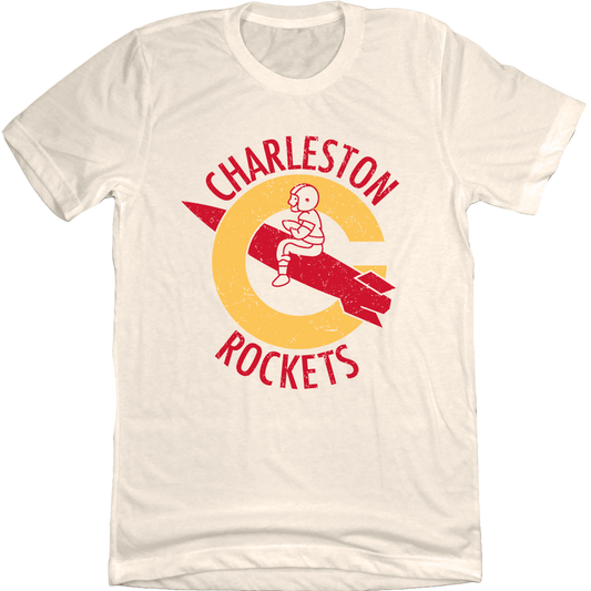 Charleston Rockets Football Original Logo T-shirt Old School Shirts