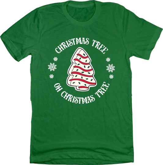 Christmas Tree Cakes, Oh Christmas Tree Cakes Green Tee