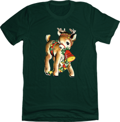 Reindeer With Bell Old School Shirts