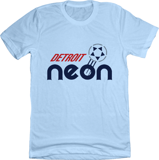 Detroit Neon Soccer CISL light blue T-shirt Old School Shirts