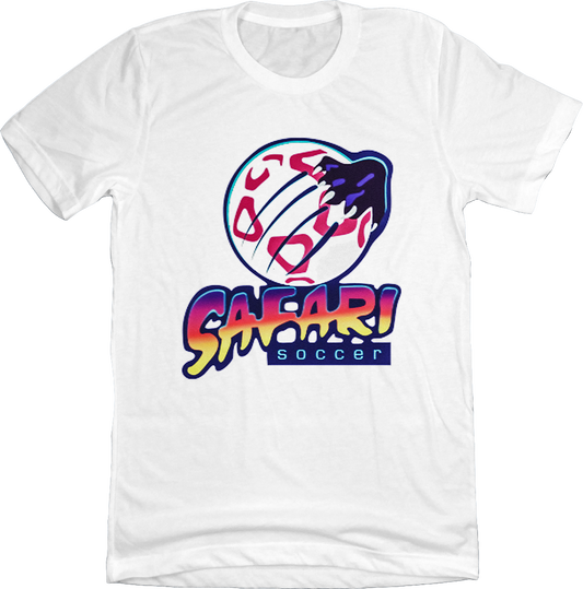 Detroit Safari Soccer CISL White T-shirt Old School Shirts