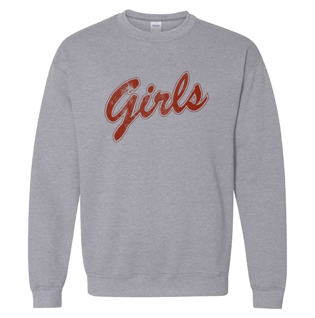 GIRLS Crewneck Sweatshirt Red Ink