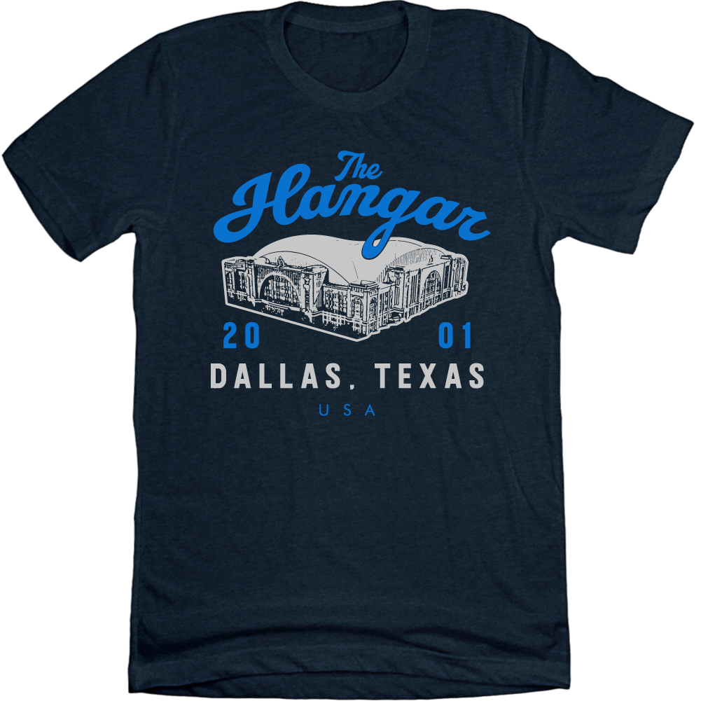 The Hangar -Dallas, Texas - Basketball Version Old School Shirts