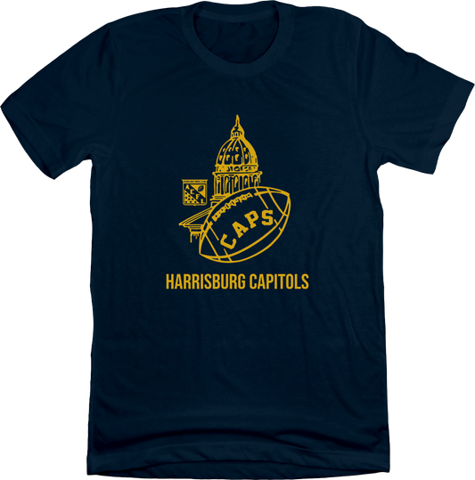 Harrisburg Capitols ACFL Navy T-shirt Old School Shirts