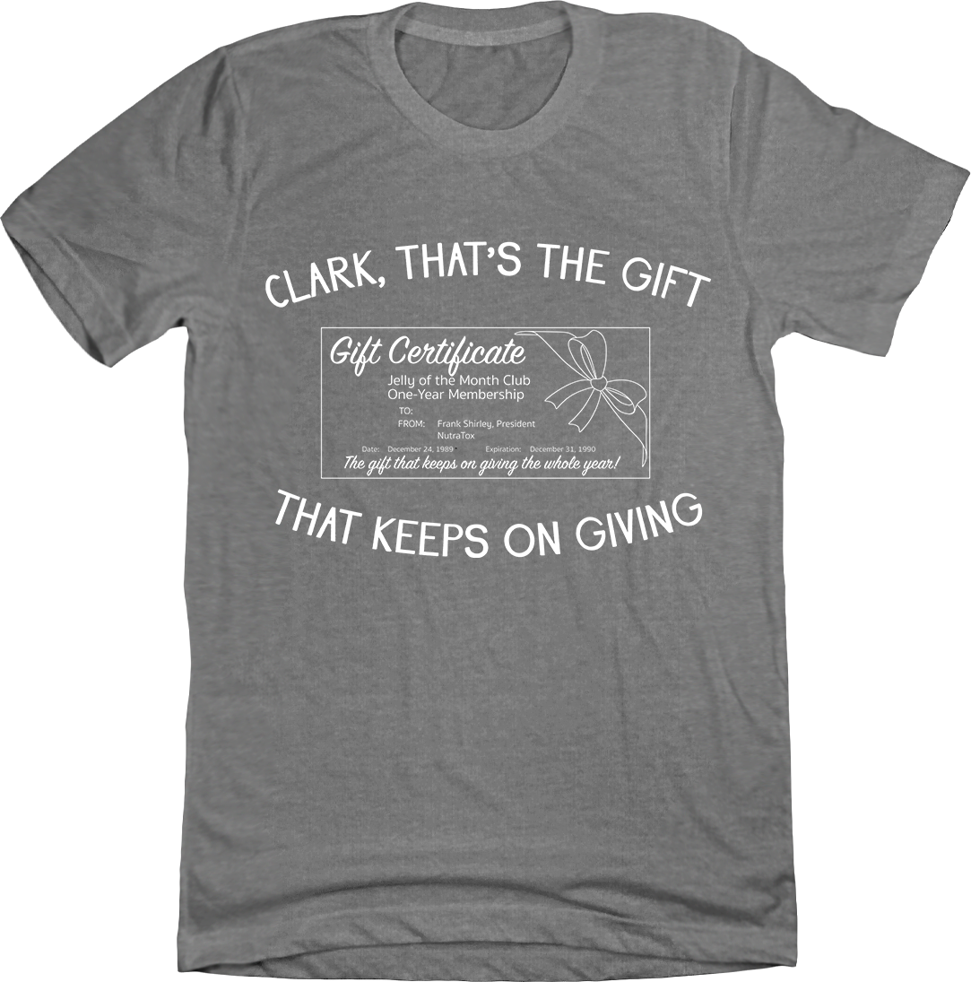 Jelly of the Month Club Gift Certificate Grey Tee