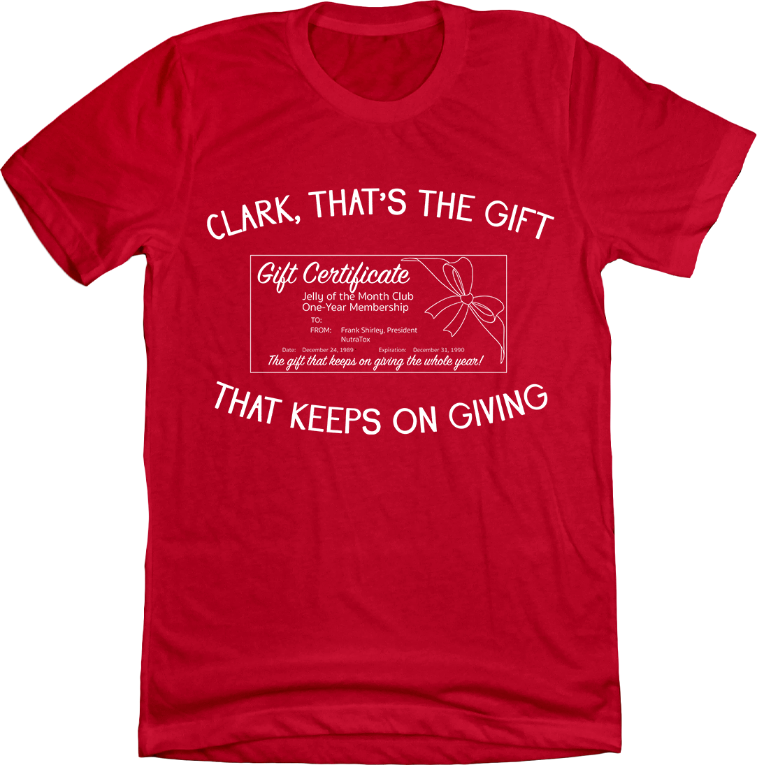 Jelly of the Month Club Gift Certificate Red Tee 