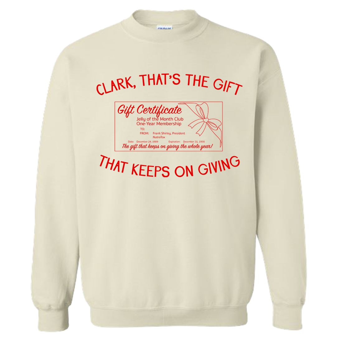 Jelly of the Month Club Gift Certificate Sand Sweatshirt