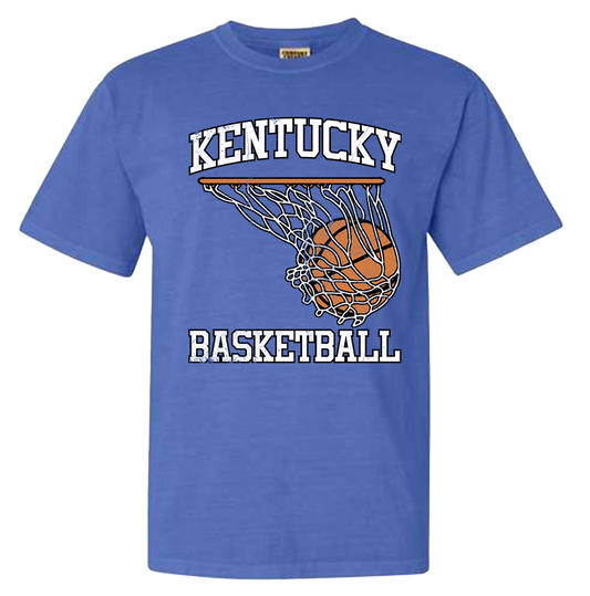 Kentucky Basketball Hoop Swoosh CC Tee