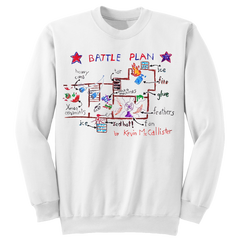 Kevin's Battle Plan Map Sweatshirt