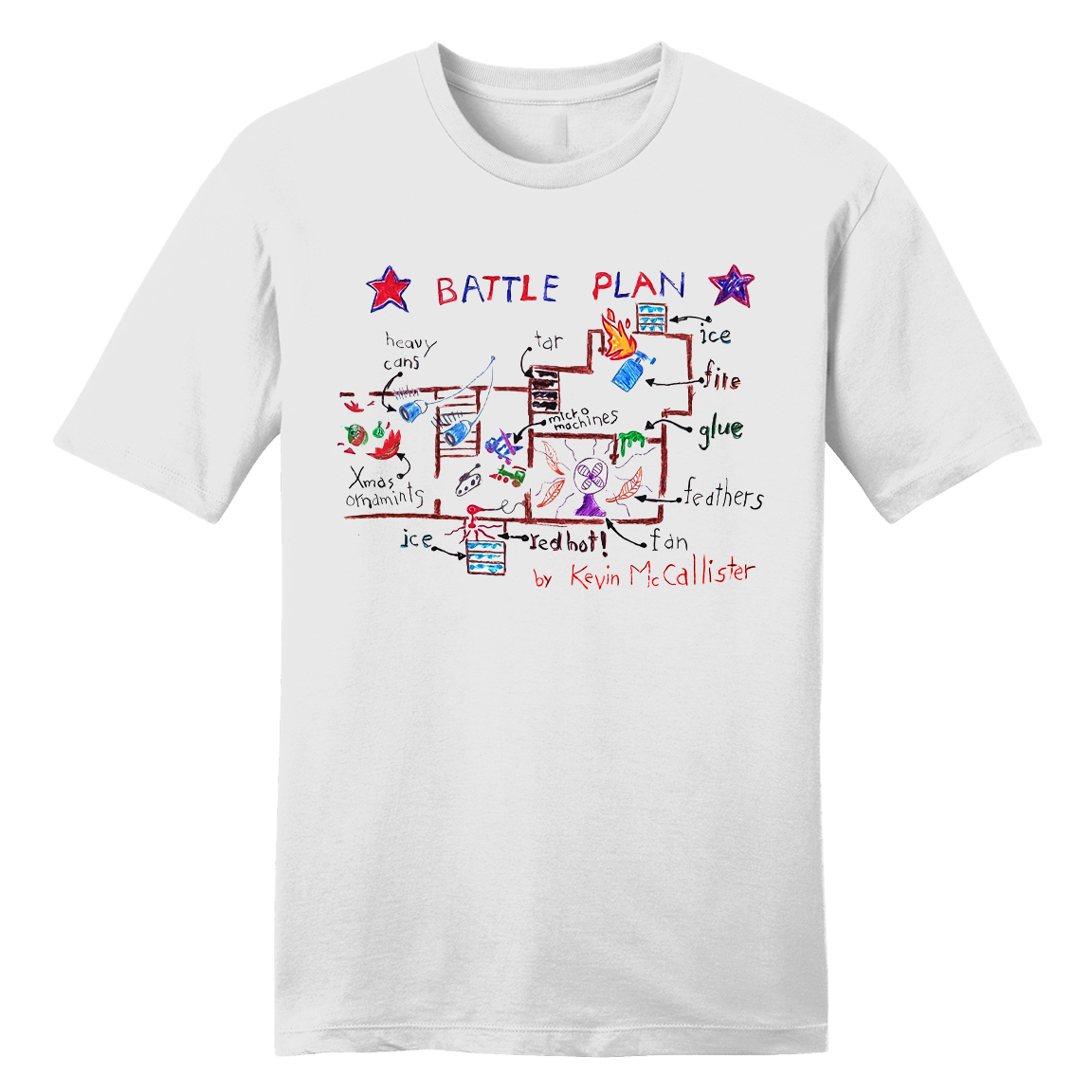 Kevin's Battle Plan Map Tee