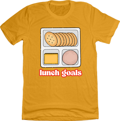 LUNCH GOALS Gold Tee