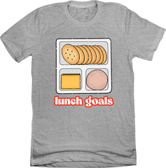 LUNCH GOALS Grey Tee