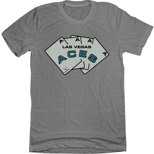Las Vegas Aces Hockey grey T-shirt Old School Shirts