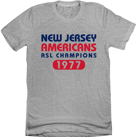 New Jersey Americans 1977 ASL Champions Tee