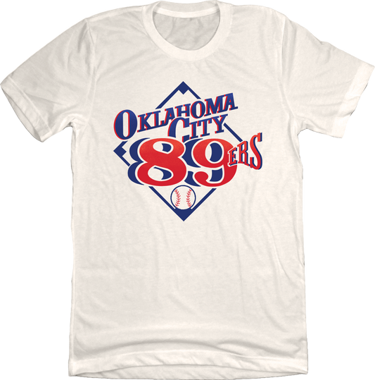 Oklahoma City 89ers white T-shirt Old School Shirts