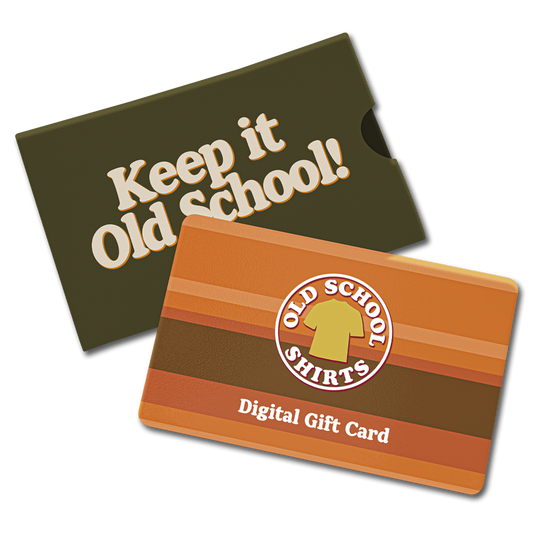 Old School Shirts Gift Card Graphic