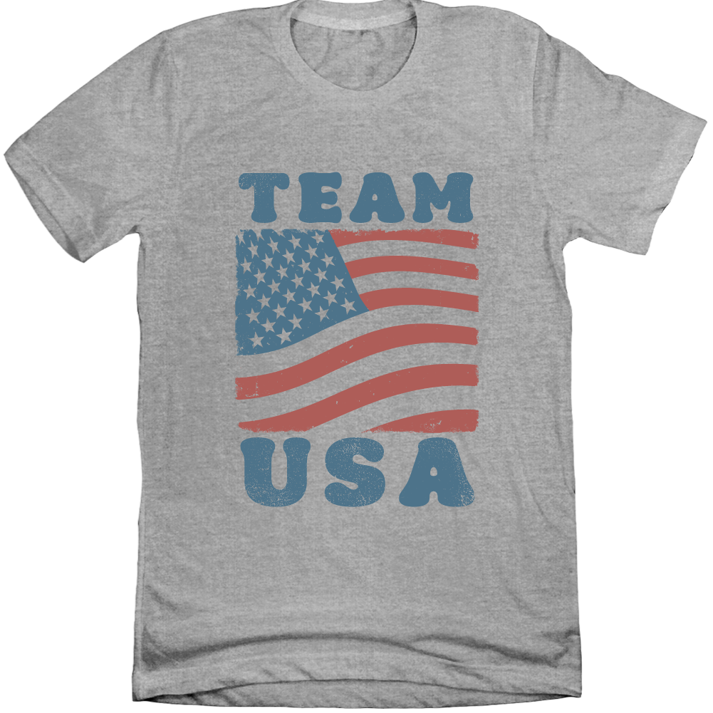 Team USA Flag Tee Grey Tee