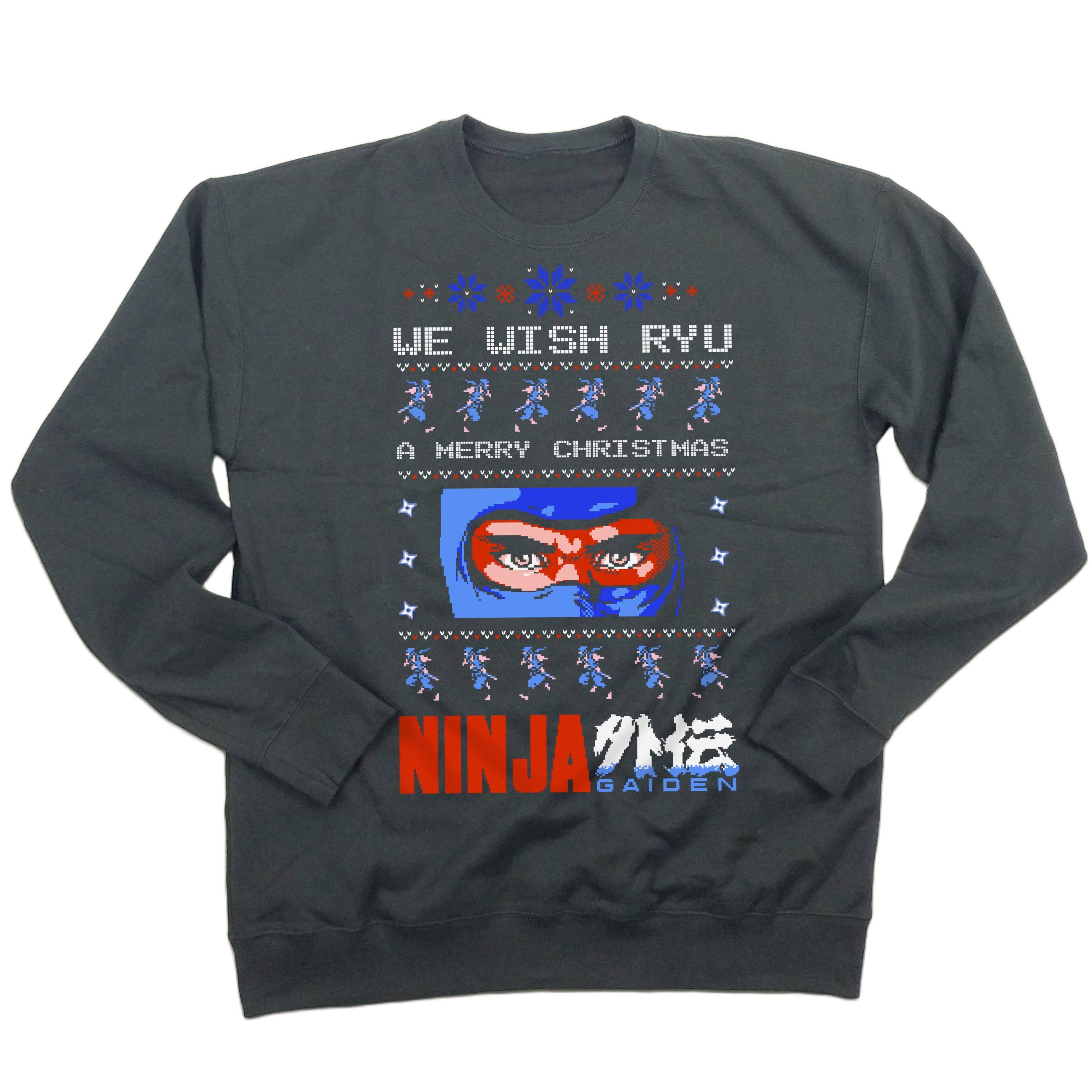 We Wish Ryu A Merry Christmas Ugly Video Game Sweatshirt
