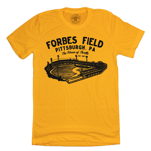 on Demand Forbes Field Pittsburgh Unisex Retro T-Shirt Black / S