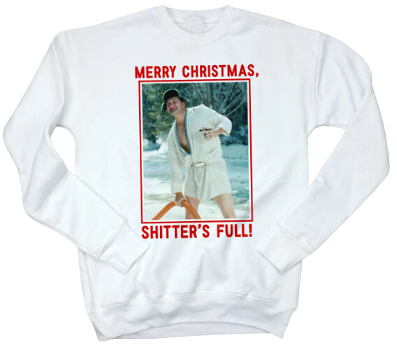 Merry Christmas! Sh***er's Full! Crewneck Sweatshirt Old School Shirts