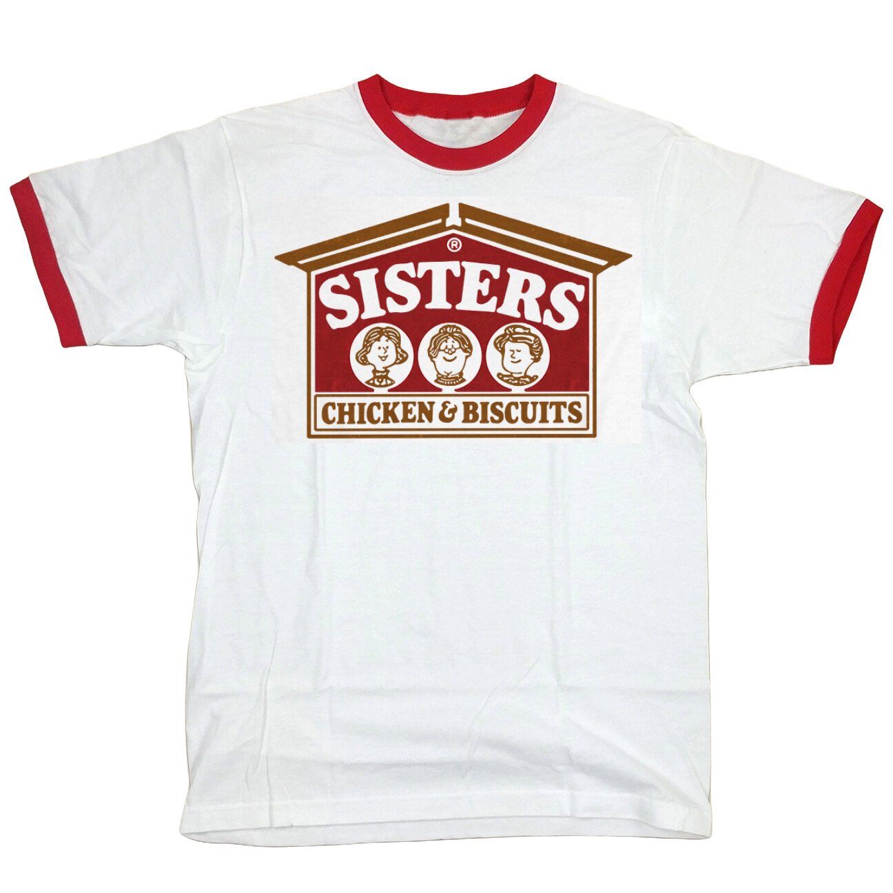 Sisters Chicken & Biscuits Ringer Tee Old School Shirts
