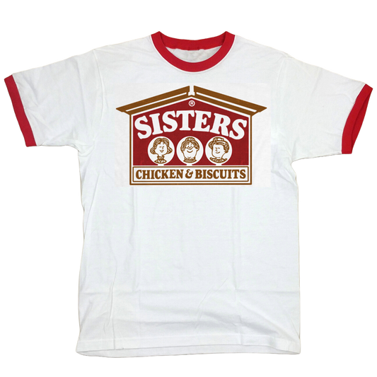 Sisters Chicken & Biscuits Ringer Tee Old School Shirts