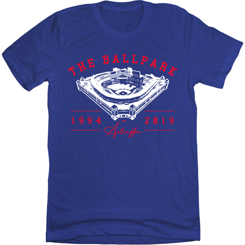 The Ballpark - Arlington, Texas Old School Shirts